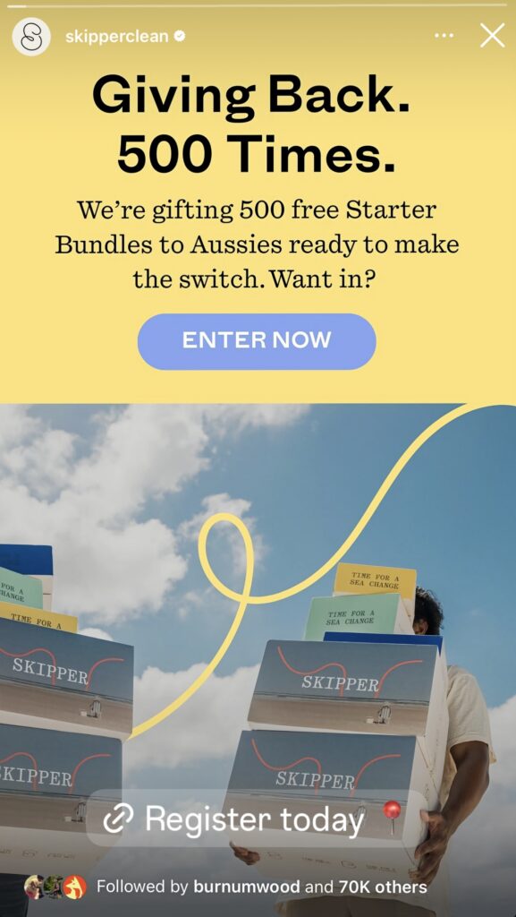 Skipper 100% off for good campaign by mbark.studio | Brisbane commercial photographer